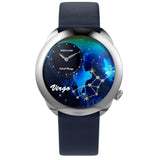 NSquare Astral Virgo Blue Leather Men's Watch - N64.6