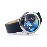 NSquare Astral Virgo Blue Leather Men's Watch - N64.6