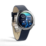 NSquare Astral Libra Blue Leather Men's Watch - N64.7