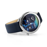 NSquare Astral Libra Blue Leather Men's Watch - N64.7