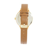 Natbyj First Love White Dial Brown Leather Strap Women Watch NAT0605
