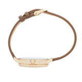 Natbyj First Love White Dial Brown Leather Strap Women Watch NAT0605