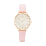 Natbyj Unity Pink Leather Strap Women Watch NAT0807