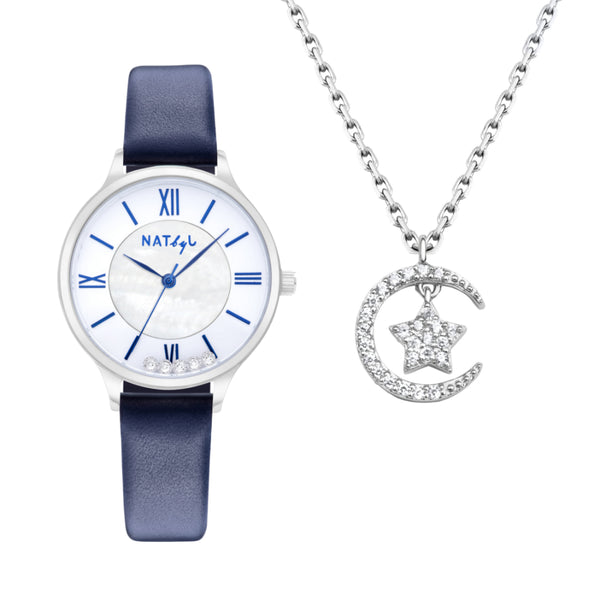 Natbyj Stargaze Watch and Necklace Gift Set NAT0901N0908S