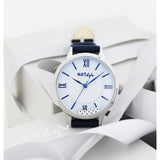 Natbyj Stargaze White Dial Blue Leather Strap Women Watch NAT0902