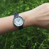 Natbyj Stargaze White Dial Blue Leather Strap Women Watch NAT0902