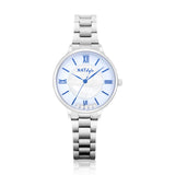 Natbyj Stargaze White Dial Silver Stainless Steel Strap Women Watch NAT0902M