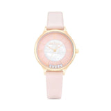 Natbyj Stargaze Pink Leather Strap Women Watch NAT0907