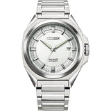 Citizen Series 8 White Dial Silver Stainless Steel Strap Men Watch NB6010-81A
