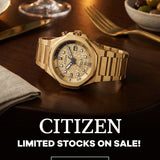 Citizen Mechanical Gold Stainless Steel Strap Men's Watch - Series 8 | NB6062-52P