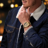 Citizen Mechanical Gold Stainless Steel Strap Men's Watch - Series 8 | NB6062-52P