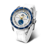 Vostok Europe White Dial Silicone Strap Men Watch NE57-225A562-S