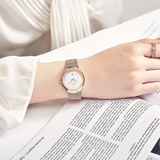 Naviforce Rose Gold Mesh Stainless Steel Strap Women's Watch - Date Display | NF5004 RG/W