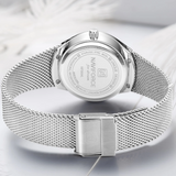 Naviforce Silver Mesh Stainless Steel Strap Women's Watch - Date Display | NF5004 S/W