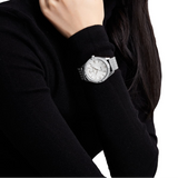 Naviforce Silver Dial Milanese Strap Women Watch NF5028 S/W