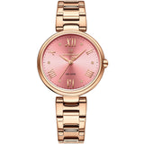 Naviforce Pink Dial Gold Stainless Steel Strap Women Watch NF5030 RG/R