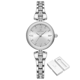 Naviforce Silver Dial Stainless Steel Strap Women Watch NF5034 S/W