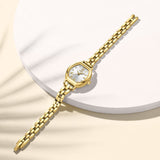 Naviforce Silver Dial Gold Stainless Steel Strap Women Watch NF5035 G/W