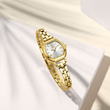 Naviforce Silver Dial Gold Stainless Steel Strap Women Watch NF5035 G/W