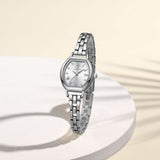 Naviforce Silver Dial Alloy Strap Women Watch NF5035 S/W