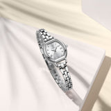 Naviforce Silver Dial Alloy Strap Women Watch NF5035 S/W