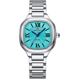 Naviforce Fashion Square Silver Women's Watch - Double Clasp | NF5042 S/BE/S