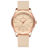 Naviforce Fashion Beige Fumed Silica Strap Women's Watch NF5051 RG/BG/BG