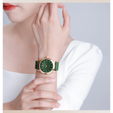 Naviforce Fashion Green Fumed Silica Strap Women's Watch NF5051 RG/GN/GN