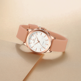Naviforce Fashion Pink Fumed Silica Strap Women's Watch NF5051 RG/W/RG