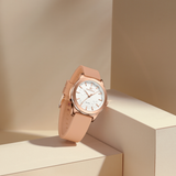 Naviforce Fashion Pink Fumed Silica Strap Women's Watch NF5051 RG/W/RG