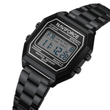 Naviforce Stylish Octagonal Black Women's Watch - Digital | NF5063S B/B/B