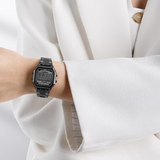 Naviforce Stylish Octagonal Black Women's Watch - Digital | NF5063S B/B/B