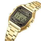 Naviforce Stylish Octagonal Gold Women's Watch - Digital | NF5063S G/B/G
