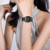 Naviforce Spark Digital Black Women's Watch - Fumed Silica Strap | NF5064 GY/GY