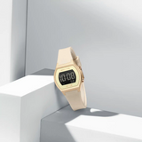 Naviforce Spark Digital Beige Women's Watch - Fumed Silica Strap | NF5064 RG/BG