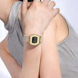 Naviforce Spark Digital Beige Women's Watch - Fumed Silica Strap | NF5064 RG/BG