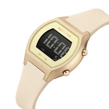 Naviforce Spark Digital Beige Women's Watch - Fumed Silica Strap | NF5064 RG/BG