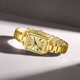 Naviforce Rectangular Gold Women's Watch - Stainless Steel Strap | NF5065 G/G