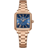 Naviforce Rectangular Blue Dial Women's Watch - Stainless Steel Strap | NF5065 RG/BE
