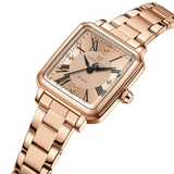 Naviforce Rectangular Rose Gold Women's Watch - Stainless Steel Strap | NF5065 RG/RG