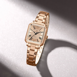 Naviforce Rectangular Rose Gold Women's Watch - Stainless Steel Strap | NF5065 RG/RG