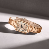 Naviforce Rectangular Rose Gold Women's Watch - Stainless Steel Strap | NF5065 RG/RG