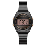 Naviforce Digital Black Women's Watch - Stainless Steel Strap | NF5066 B/RG/B