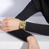 Naviforce Digital Gold Women's Watch - Stainless Steel Strap | NF5066 G/G/G