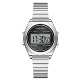 Naviforce Digital Silver-Black Women's Watch - Stainless Steel Strap | NF5066 S/B/S