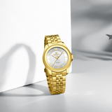 Naviforce Gold Stainless Steel Strap Women's Watch | NF5067 G/W/G