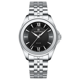 Naviforce Black Dial Silver Stainless Steel Strap Women's Watch | NF5067 S/B/S