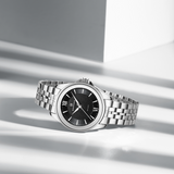 Naviforce Black Dial Silver Stainless Steel Strap Women's Watch | NF5067 S/B/S