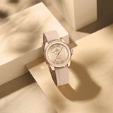 Naviforce Spark Series Rose Gold Silicone Strap Women's Watch NF5068 RG/RG/RG