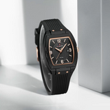 Naviforce Modern Grace Black Silicone Strap Women's Watch NF5070 B/B